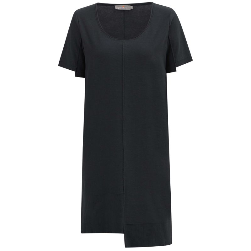 Fine Knitted Mini Summer Dress In Anthracite image