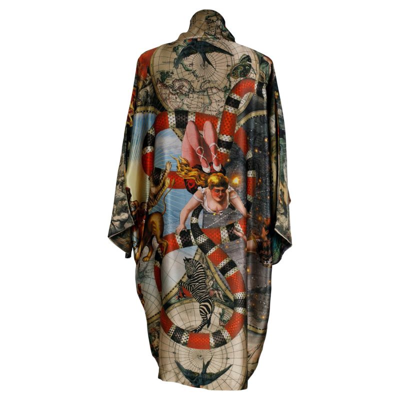 Le Cirque Du Monde Silk Kimono image