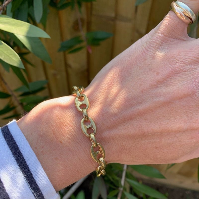 Maddox Yellow Gold Vermeil Marina Link Bracelet image