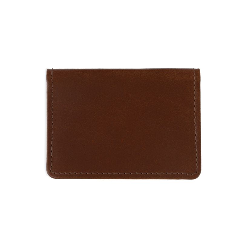 Classic Tan Leather Travel Card Holder VIDA VIDA Wolf & Badger