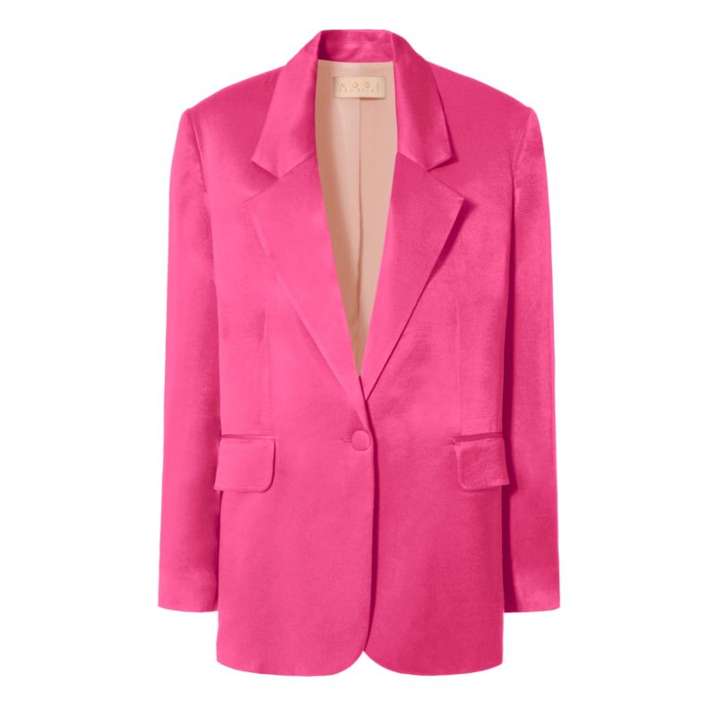 Bellamy Satin Barbie Pink Blazer image