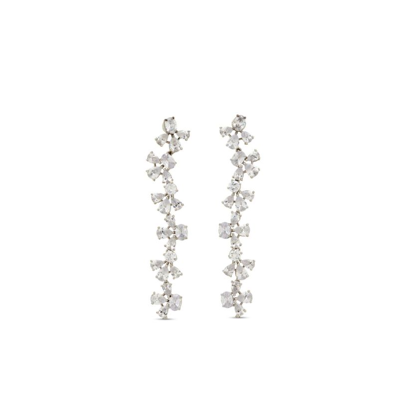 Fleur Earrings - Rhodium image