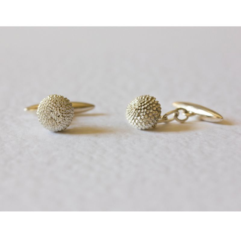 Dahlia Cufflinks - Silver image