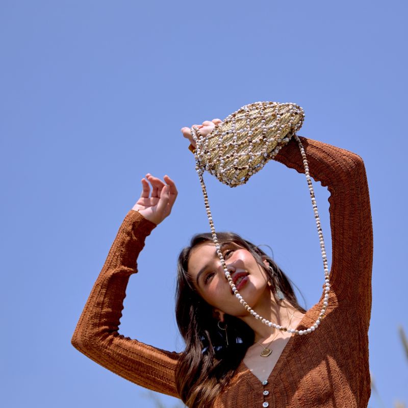 Flint Stone Beaded Bag image