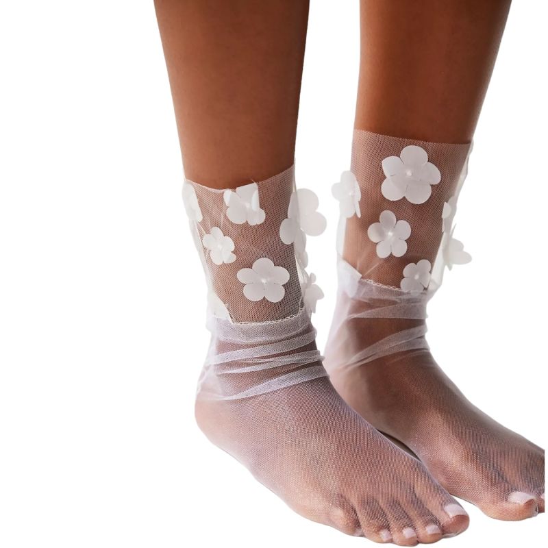 Flower In The Attic Tulle Socks White image