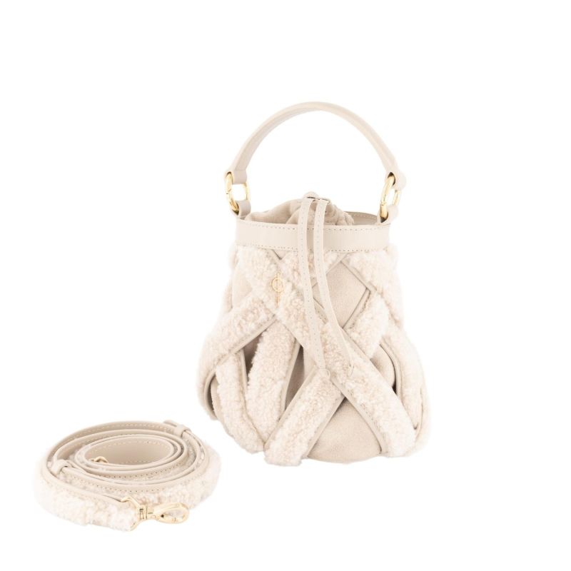 Fluffy Olina Crossbody – Beige image