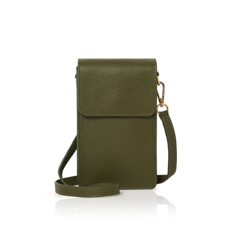 Vico Small Crossbody Bag In Olive Green image