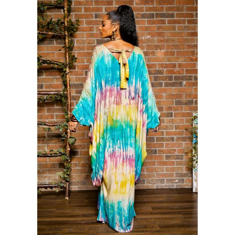 Nora Tie-Dye Caftan Dress image