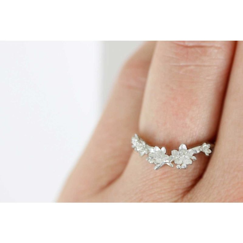 Cherry Blossom Ring – Silver image