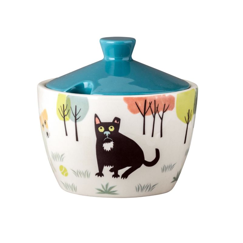 Dog Sugar Bowl With Lid image