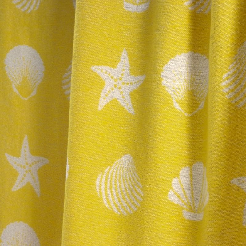 Yellow Seashells Pure Cotton Throw image