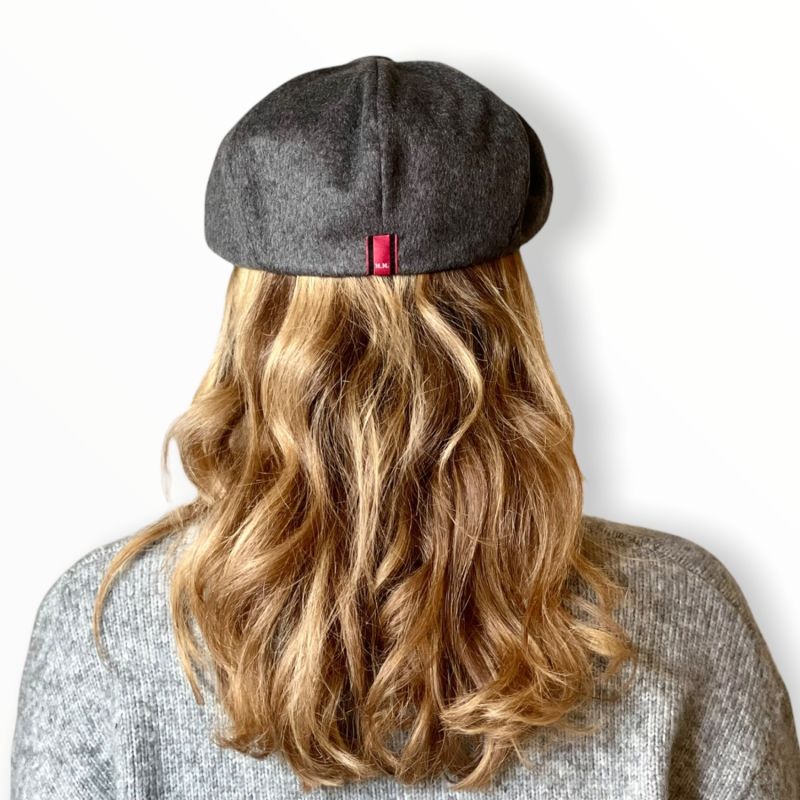 Rileys Companion - Grey Cashmere Baker Boy Cap image