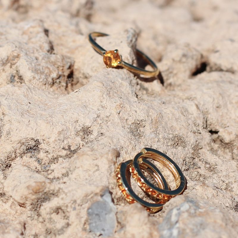 Odyssey Citrine Hoops image