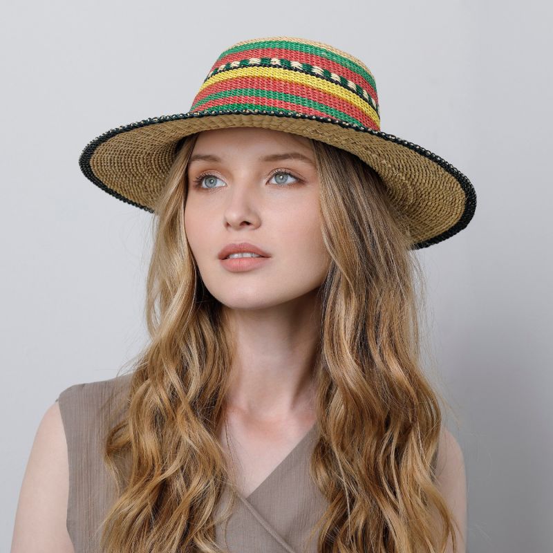 Handmade Ethnic Straw Hat image