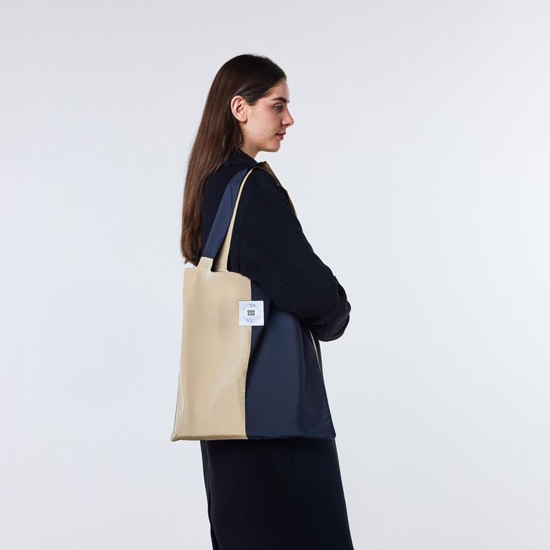 Four Tote Bag - Black & Beige image