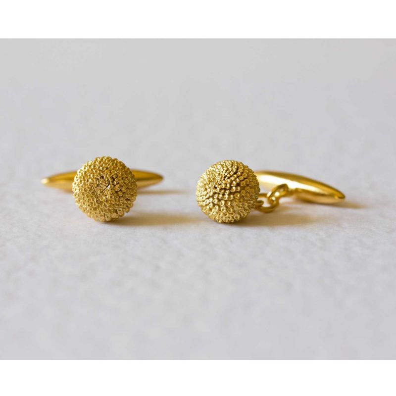 Dahlia Cufflinks - Gold image