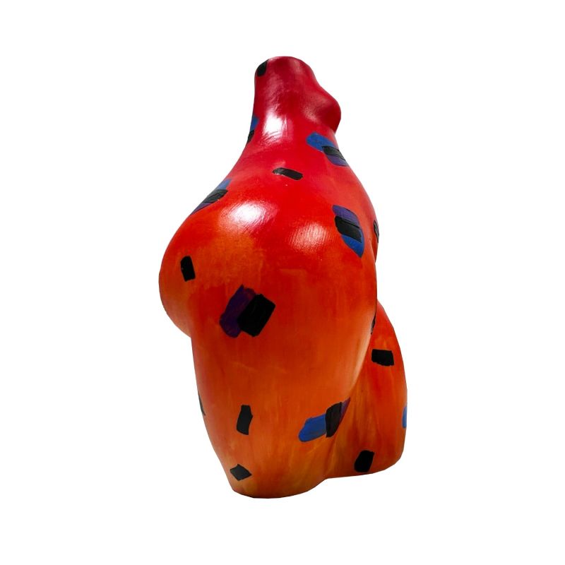 Orange Leopard Booty Vase image