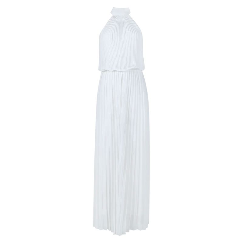 Wild Orchid Pleat Jumpsuit - White | Meghan Fabulous | Wolf & Badger