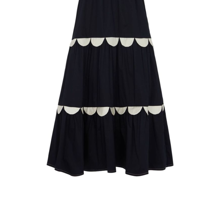 Francesca Scallop Skirt Navy image