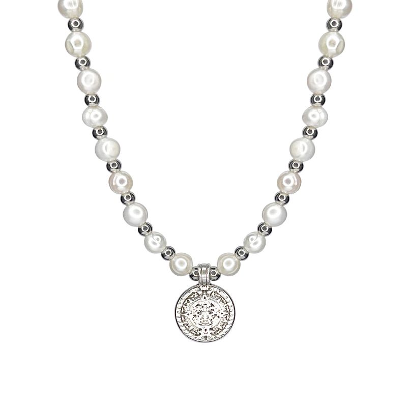 Freshwater Pearl Coin Necklace image