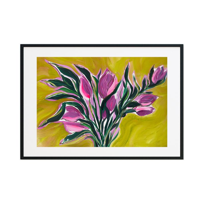 Friends Are Like Flowers - Abstract Floral Print image