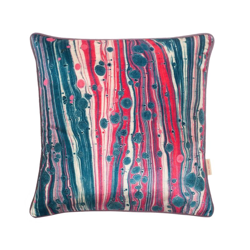 Orchid Zebra Velvet Cushion image