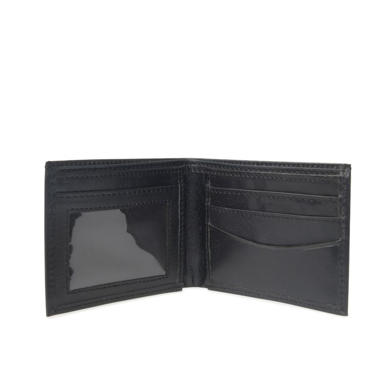 Classic Black Leather ID Wallet image