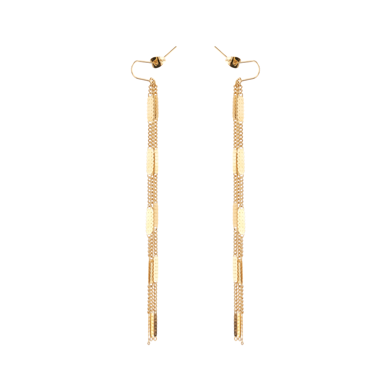 Flat Chain Trio Earrings image