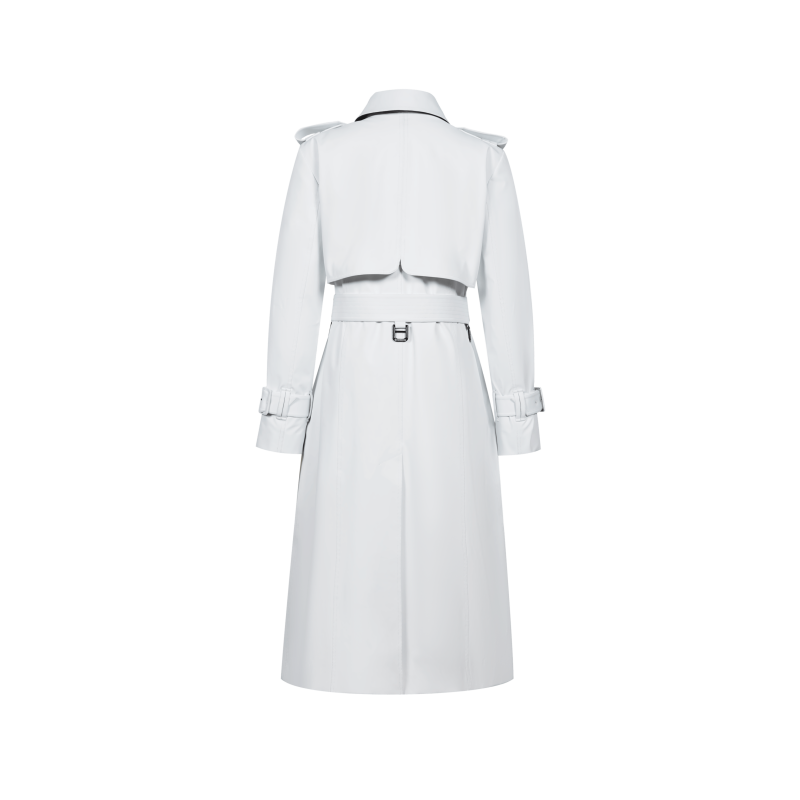 Full Length Goose Down Trench - White | Bosideng | Wolf & Badger