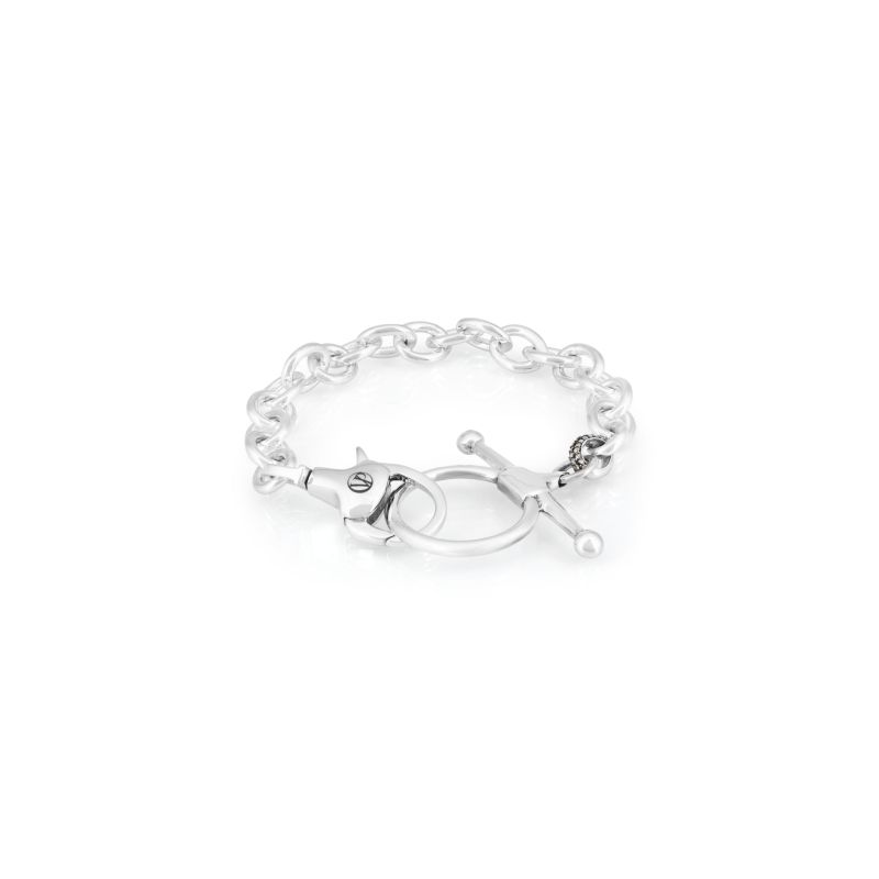 Fulmer Lock Bracelet In Silver By Vincent Peach image