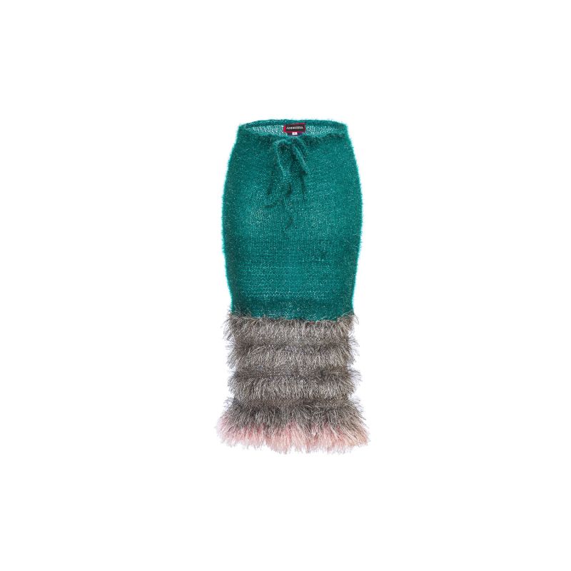 Emerald Handmade Knit Skirt-Dress image