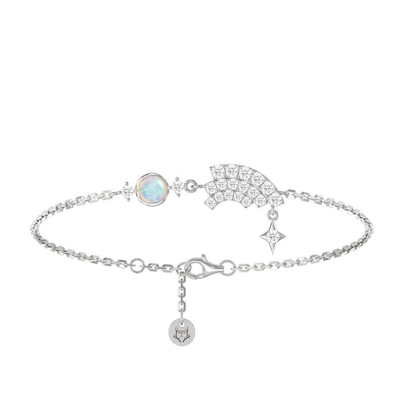 Rainbow Opal Sterling Silver Bracelet image