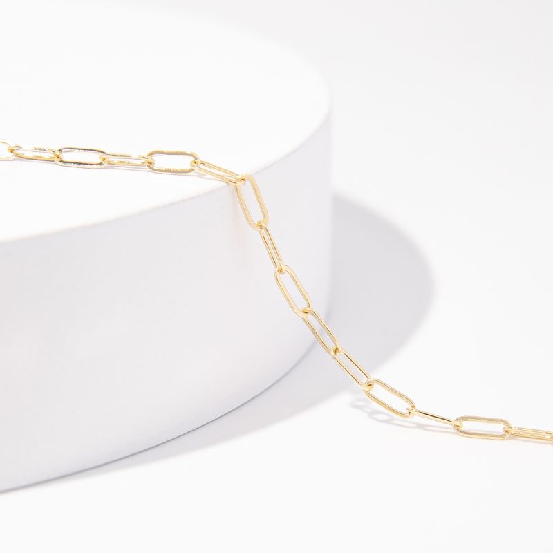 Slim Gold Filled Paperclip Chain image