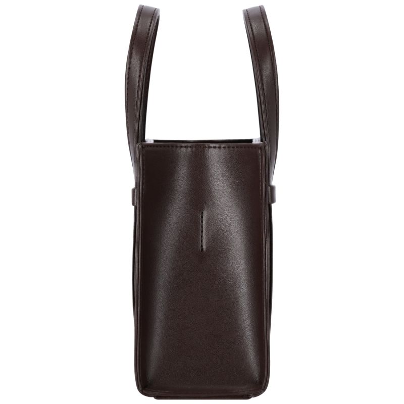 Apple Leather Shoulder Bag - Laura Mini - Mocha Brown image