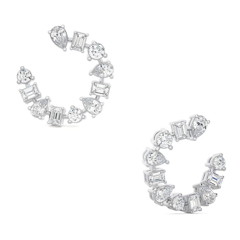 Fancy Cut Diamond Earrings image