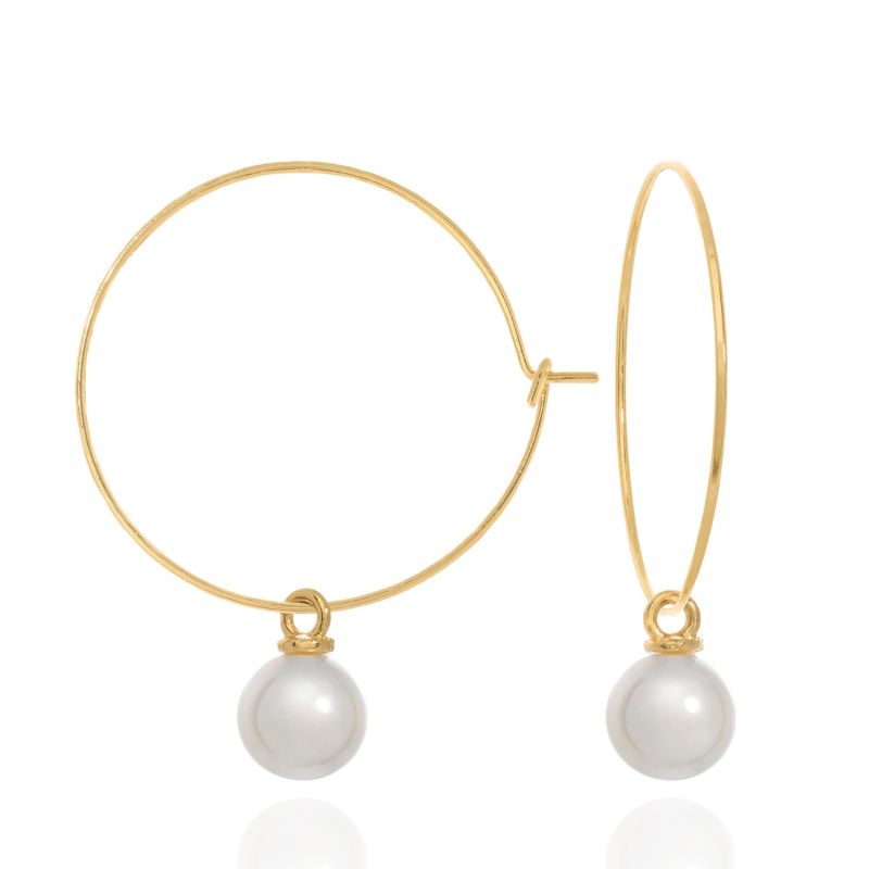 Pearl Hoops image