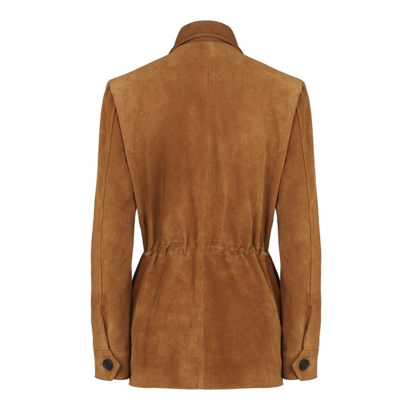 Suede Tracker Jacket In Tan image