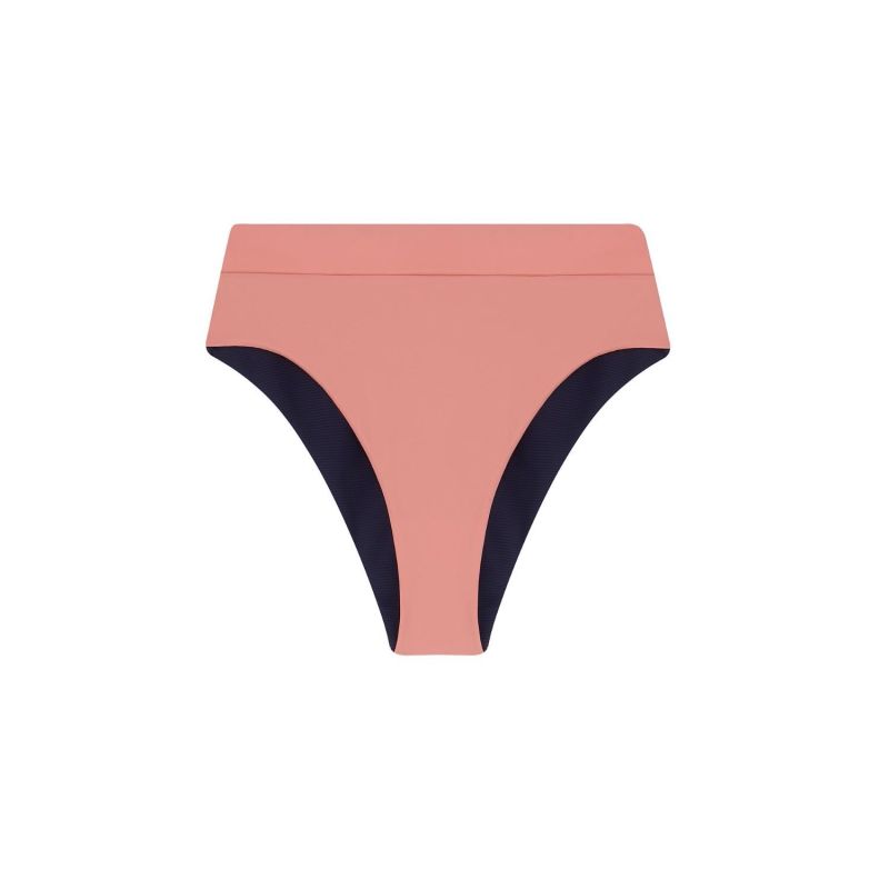 'Oriane' Reversible Bikini Brief In Rose Azura image