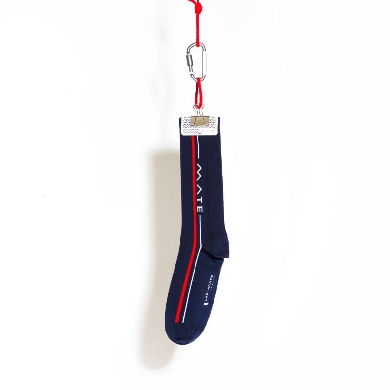 Mate Edition Navy Blue Cotton Socks image