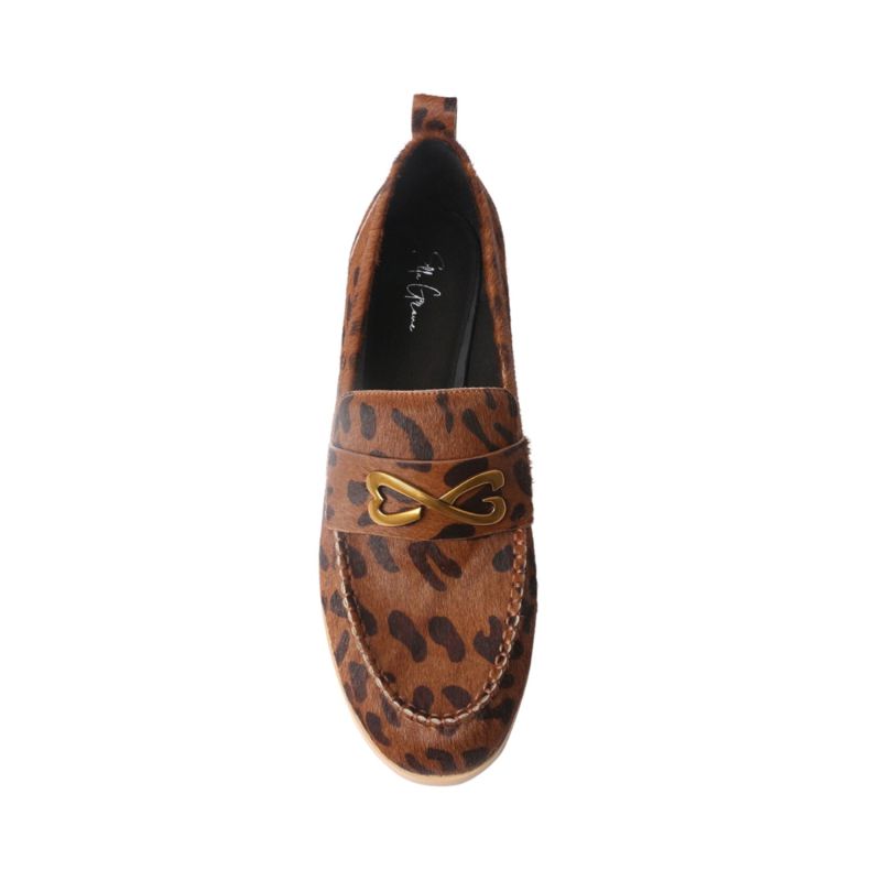 Calf Hair Leather Classic Loafer - Brown & Black Cheetah Print image