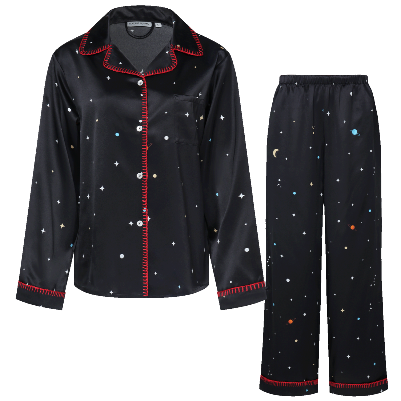 Galaxy Edition | Silk Pajamas Long Set image