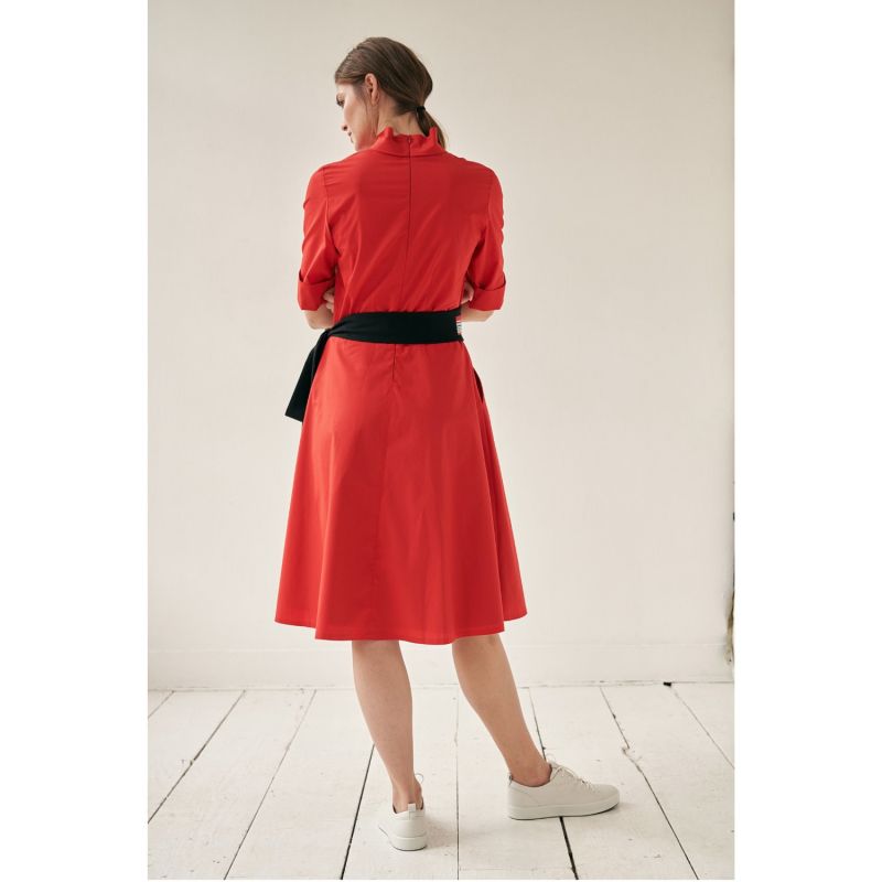 Franchesca Dress Red With Two Belts image