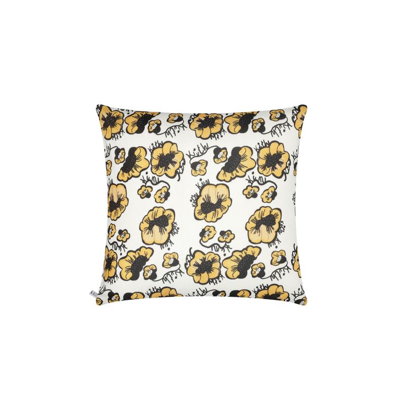 Yellow Signature Floral Cushion image