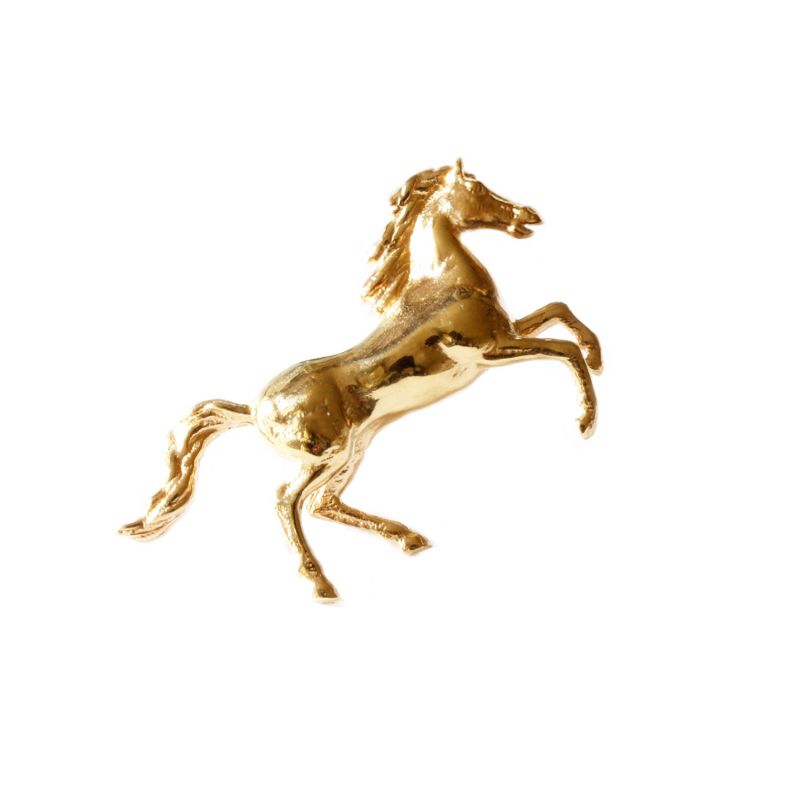 Horse Lapel Pin/Tie Pin - Gold image