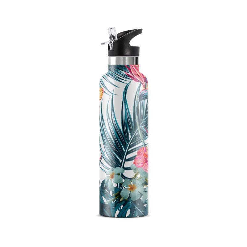 Hibiscus | Insulated Water Bottle With Flip 'N' Sip Lid image