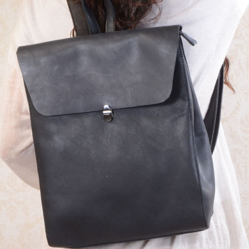 Genuine Leather Slim Backpack image