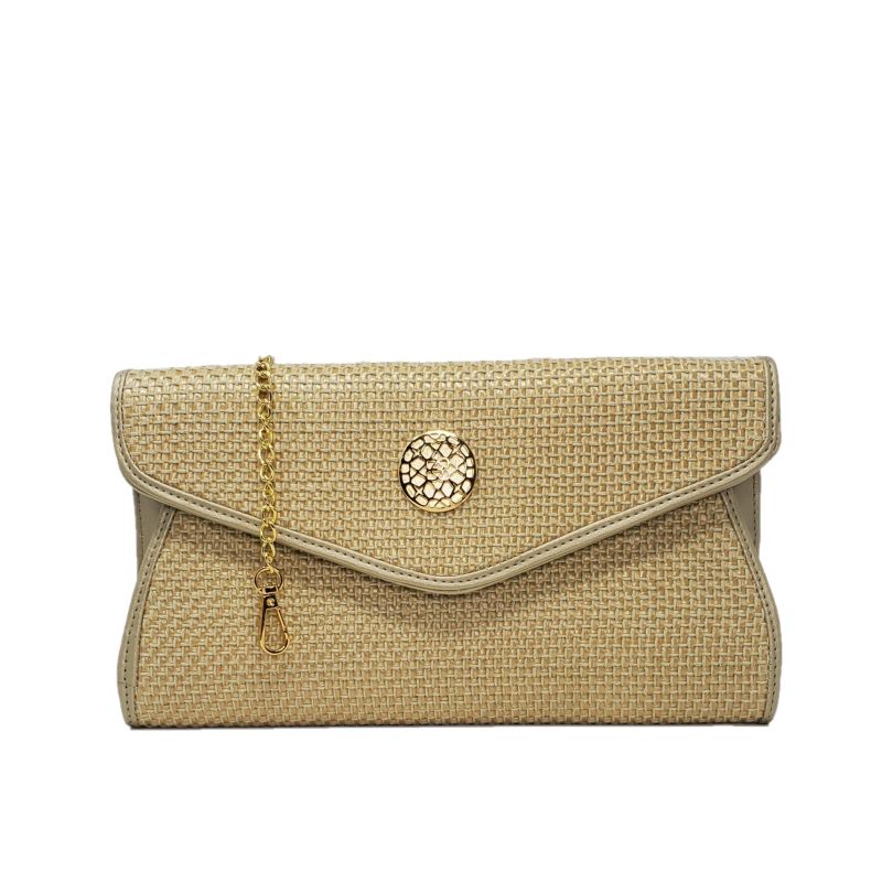 Georgina Black  Straw Large Clutch image