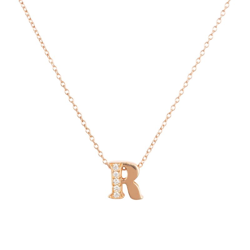 Diamond r pendant discount