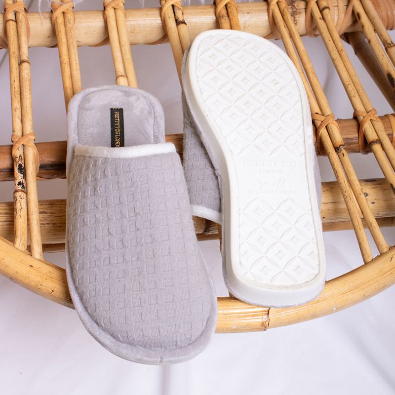 Gia Mule Slippers In Grey image