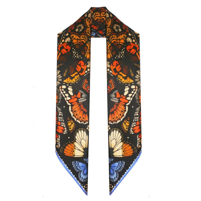 The British Butterfly Silk Scarf - Cornflower image